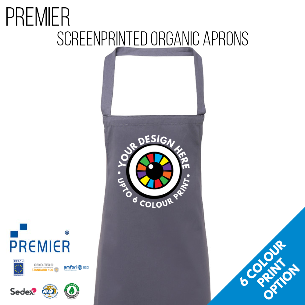 Screen Printed Adult Aprons
