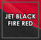 Jet Black / Fire Red