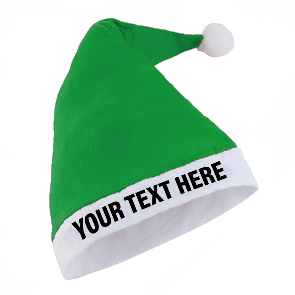 GREEN SANTA HAT