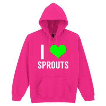 Adults I Love Sprouts Christmas Hoodie