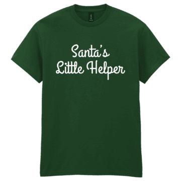 Mens Santa's Little Helper Christmas Tshirt