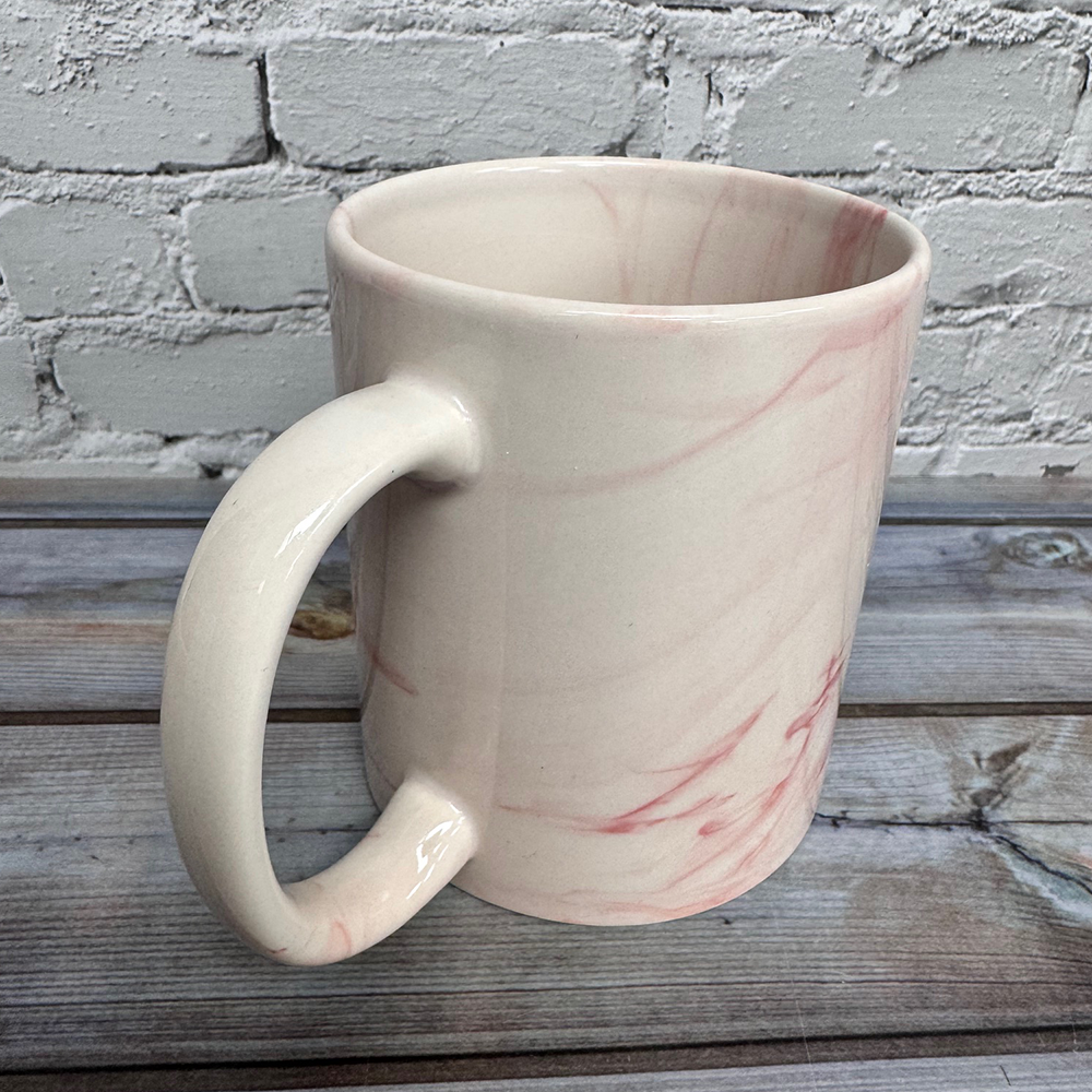 custom printed marble mug