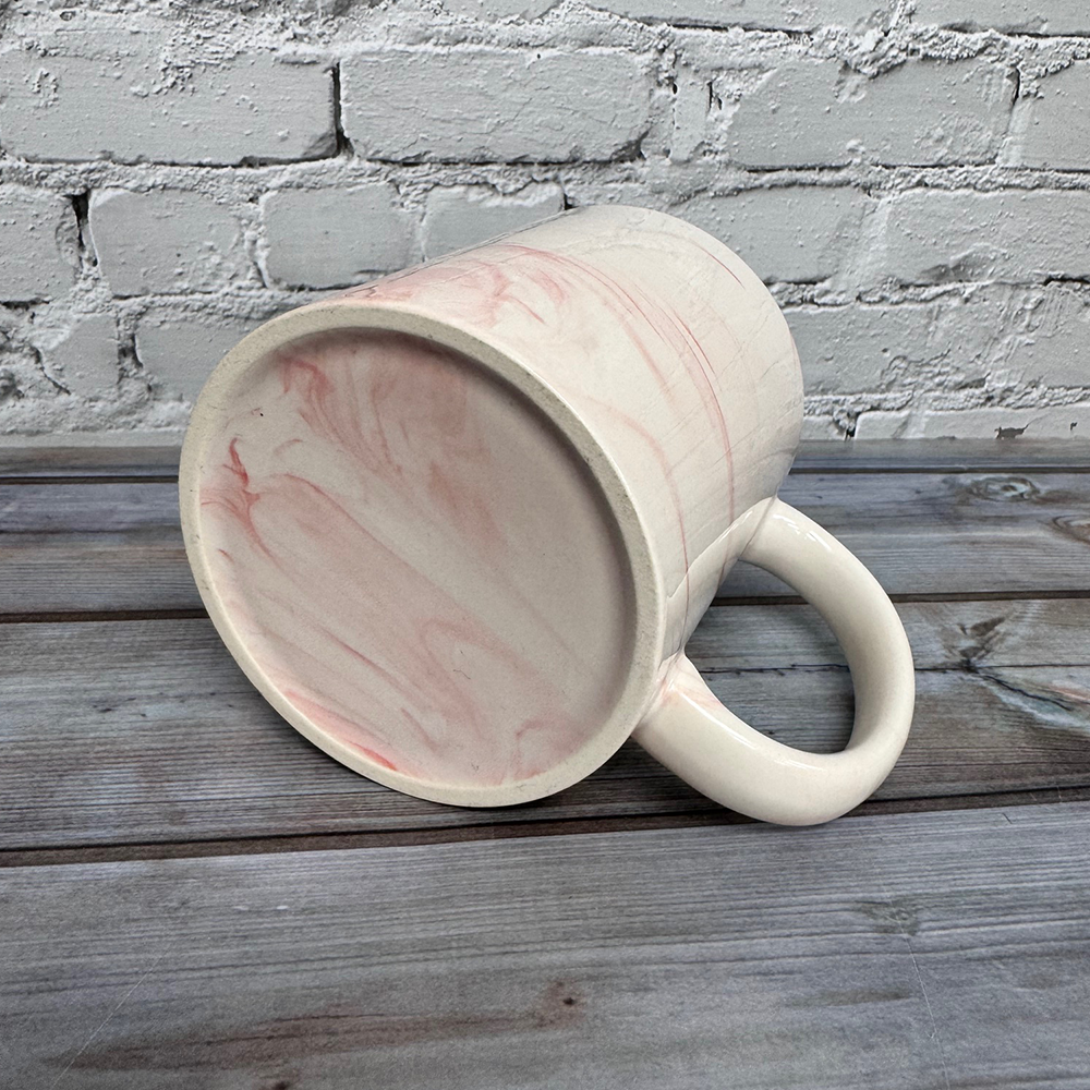 custom printed marble mug