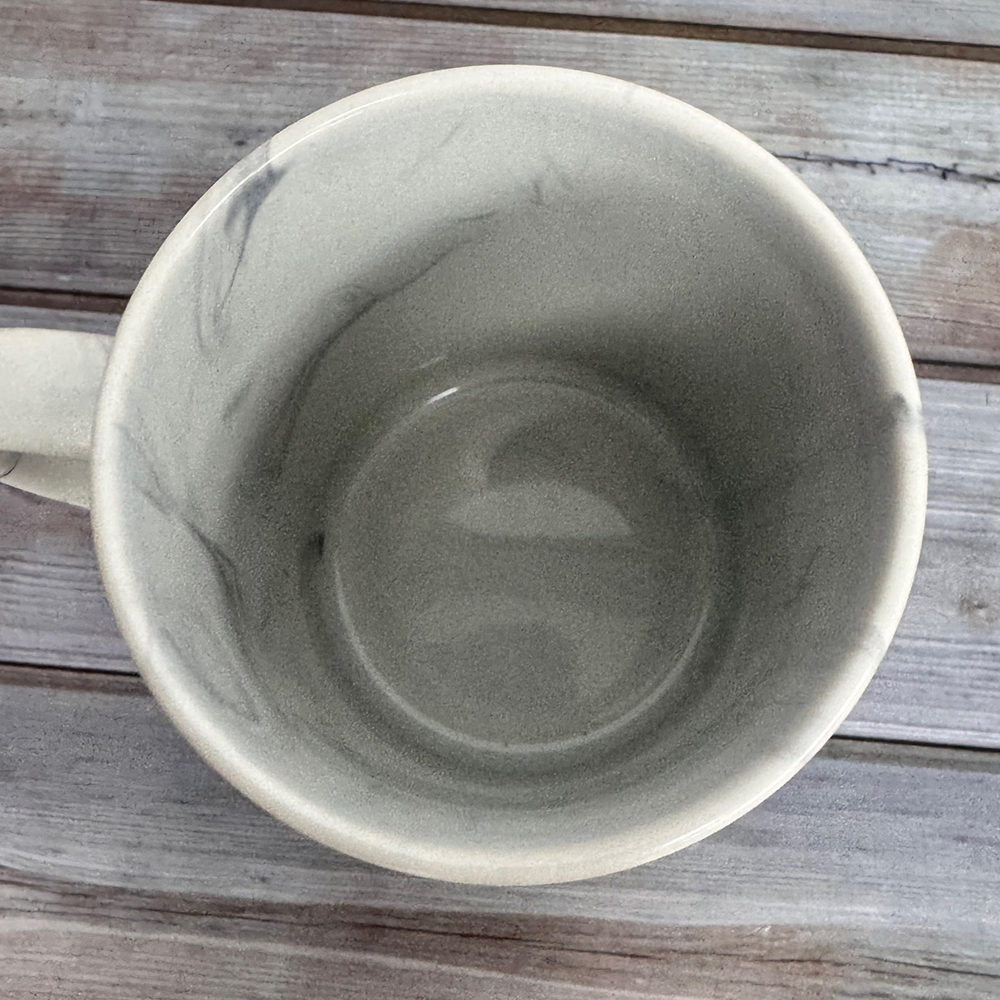 custom printed marble mug