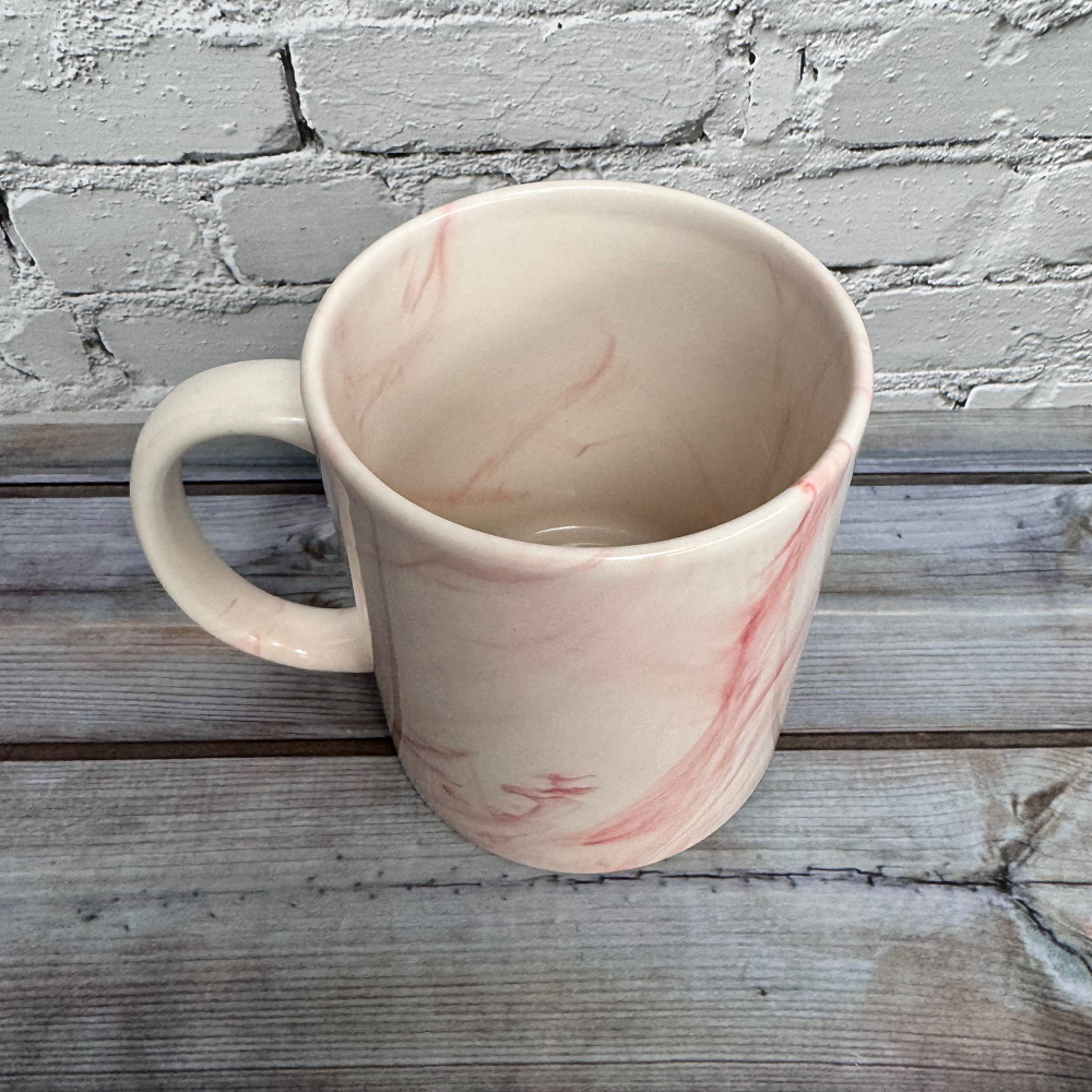 custom printed marble mug