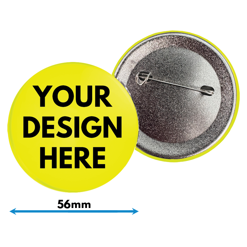 56mm neon badges