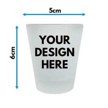 Custom Printed Frosted Shot Glasses