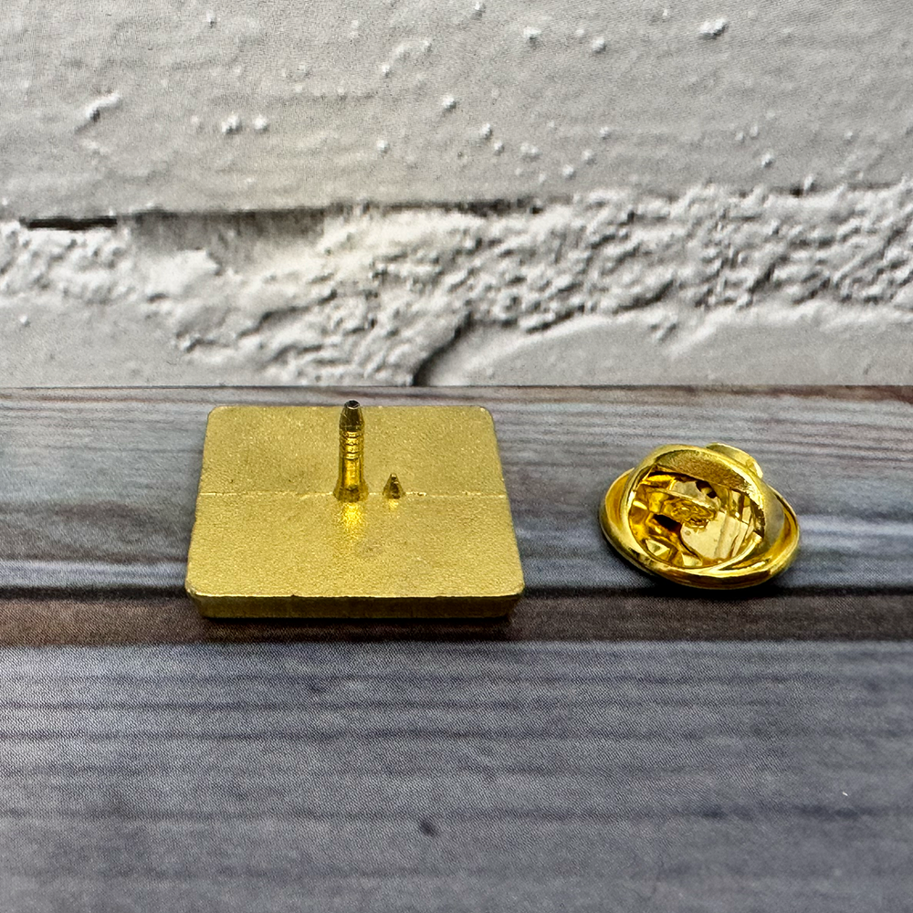 15mm Square Lapel Pin Badge - Custom Printed - Image 3