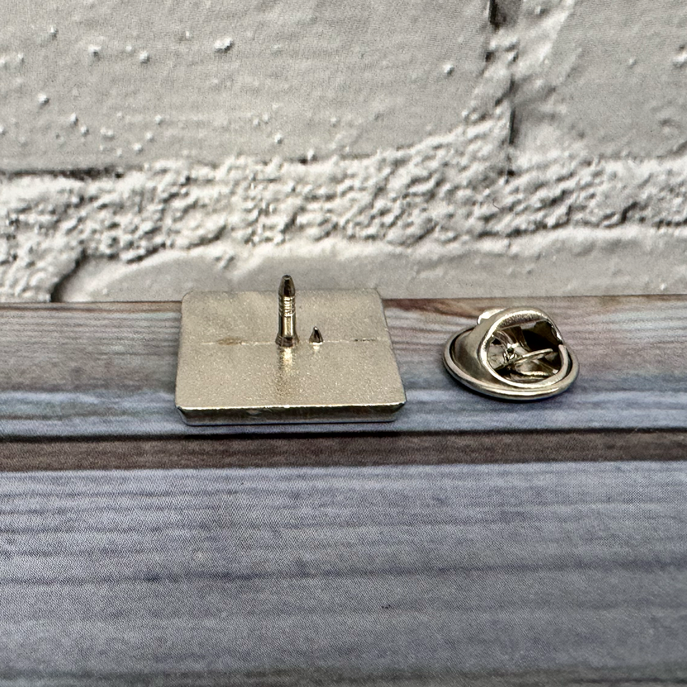 15mm Square Lapel Pin Badge - Custom Printed - Image 4